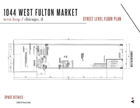 A look at 1044 W Fulton Market Retail space for Rent in Chicago
