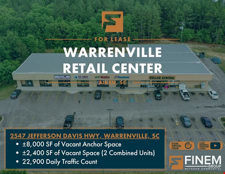 A look at 1200-8000 SF lease in Aiken County commercial space in Warrenville