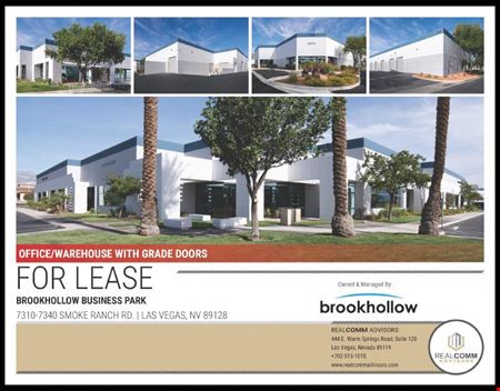 A look at Brookhollow Business Park commercial space in Las Vegas