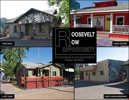 A look at Roosevelt Row Opportunity Commercial space for Rent in Phoenix