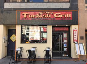 2,000 SF | 158 W 72nd St | 2nd Generation Restaurant for Lease