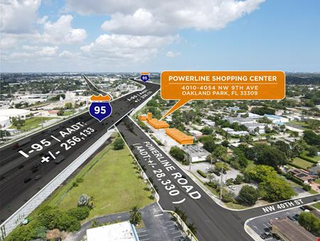 A look at Powerline Shopping Center commercial space in Oakland Park