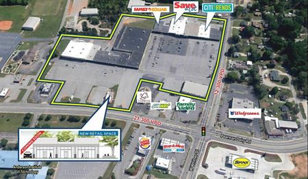 A look at Lakeside Shopping Center Retail space for Rent in Anderson