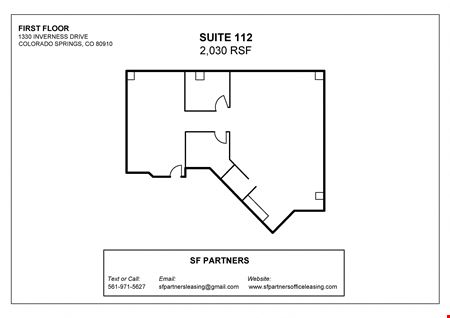 A look at 2030 SF Suite 112 Professional Office Spaces in Colorado Springs, CO 80910 Commercial space for Rent in Colorado Springs