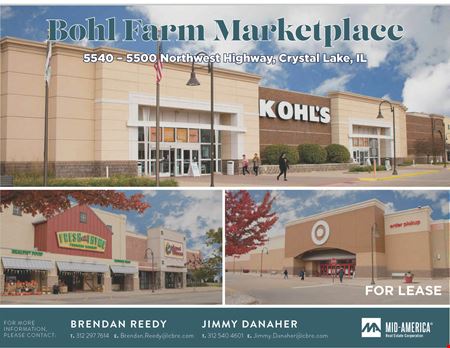 A look at Bohl Farm Marketplace commercial space in Crystal Lake