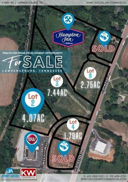 A look at 0 Hwy 43 Lawrenceburg, TN Parcel 2 commercial space in Lawrenceburg