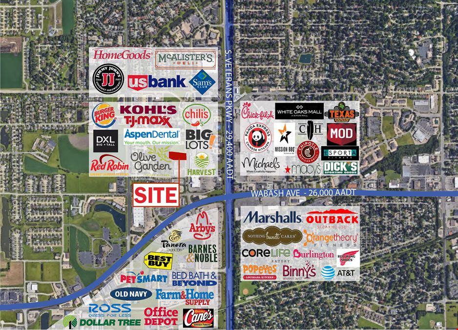 PAD-READY SITE NEAR WHITE OAKS MALL FOR SALE