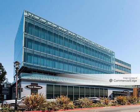 A look at Santana Row Office space for Rent in San Jose