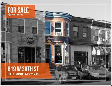 A look at 819 W 36th St Retail space for Rent in Baltimore