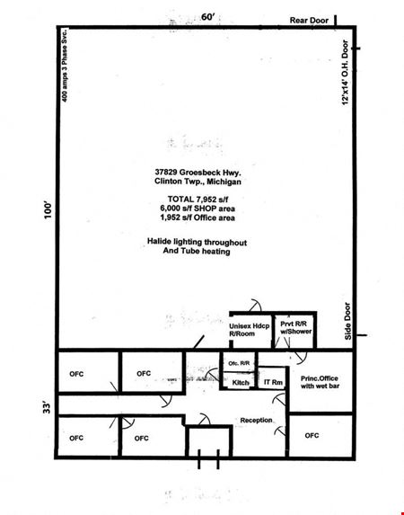 A look at Industrial  Building For Lease commercial space in Clinton Township