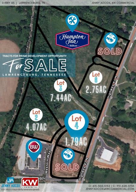 A look at 0 Hwy 43 Lawrenceburg, TN Parcel 4 commercial space in Lawrenceburg