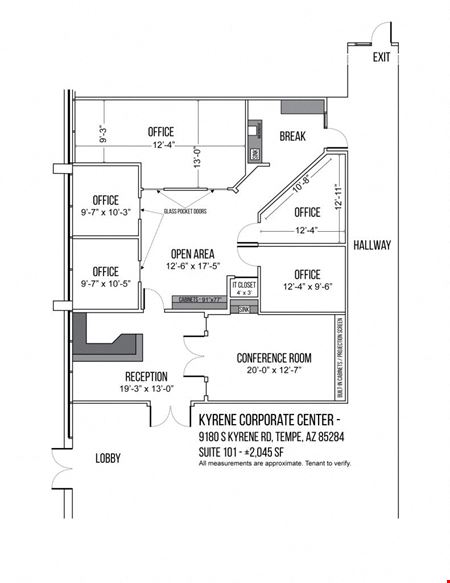 A look at Kyrene Corporate Center - Suite 101 Commercial space for Rent in Tempe