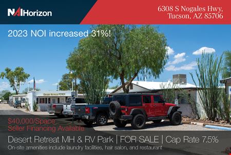 A look at Desert Retreat MH & RV Park commercial space in Tucson