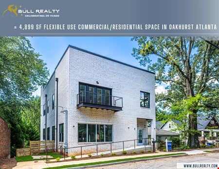 A look at ± 4,899 SF Flexible Use Commercial/Residential Space in Oakhurst Atlanta | New Construction commercial space in Decatur