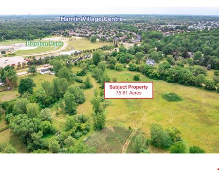 A look at E. Hamlin Rd & School Rd commercial space in Rochester Hills
