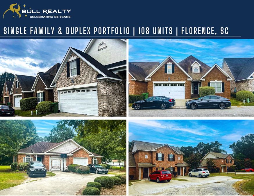 Single Family & Duplex Portfolio | 108 Units | Florence, SC