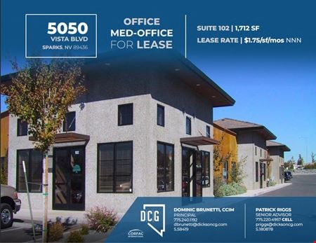 A look at 5050 Vista Blvd Office space for Rent in Sparks