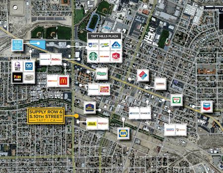 A look at Taft Retail Pads commercial space in Taft