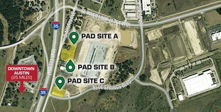 A look at Three Commercial Pad Sites Along I-35 Commercial space for Rent in Georgetown