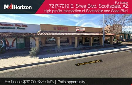 A look at 7217-7219 E Shea Blvd Commercial space for Rent in Scottsdale