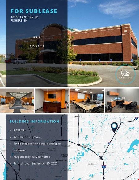 A look at Indiana Tech Office space for Rent in Fishers