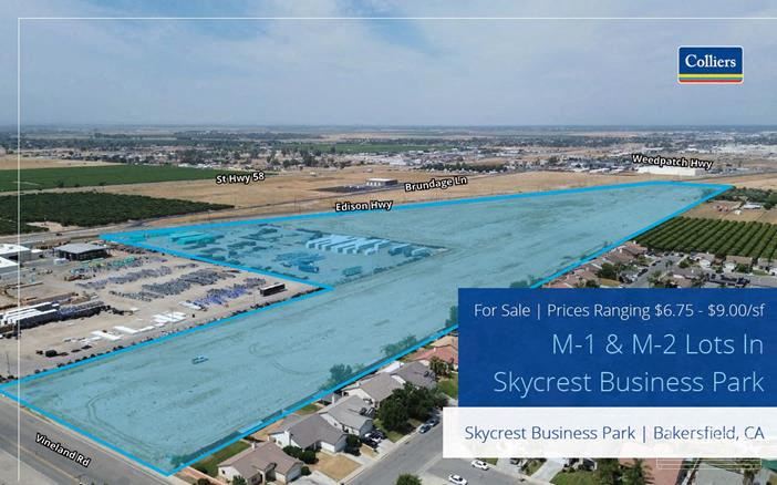 Skycrest Business Park - 0.55 up to 15.33 Acres of M1 & M2 Zoned Lots