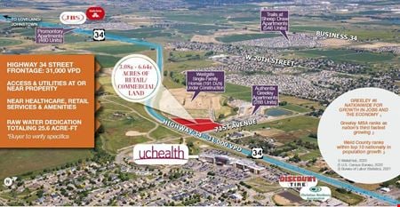 A look at HIGHLY VISIBLE COMMERCIAL LAND SITES ALONG HIGHWAY 34 Commercial space for Sale in Greeley