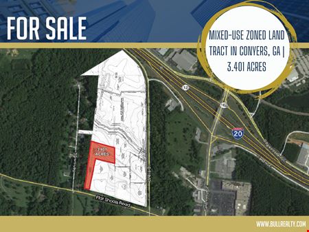 A look at Mixed-Use Zoned Land Tract In Conyers |  3.401 Acres commercial space in Conyers