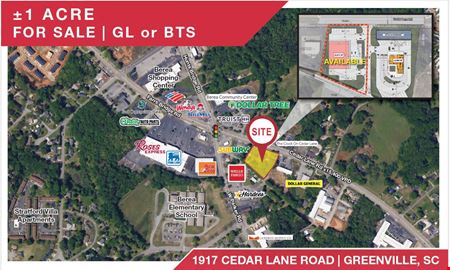 A look at ±1 Acre Retail Pad Available for Sale, GL or BTS commercial space in Greenville