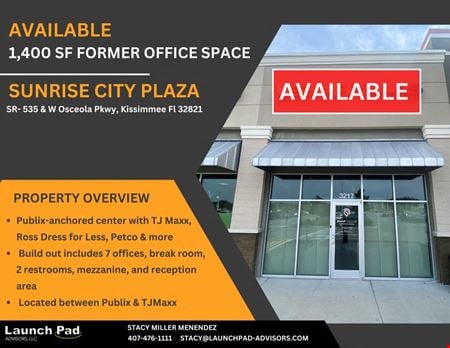 A look at Sunrise City Plaza commercial space in Kissimmee