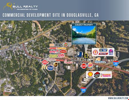 A look at Commercial Development Site in Douglasville, GA | ±1.81 acres commercial space in Douglasville