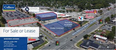 A look at For Sale or For Lease | Box Space and Outparcel Available Commercial space for Sale in Newport News