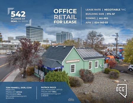 A look at 542 Plumas St Office space for Rent in Reno