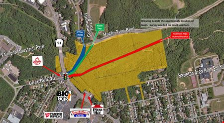 A look at 83+/- Acres - SR 93 commercial space in West Hazleton