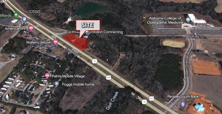 A look at 2.5 AC on HWY 84 E. commercial space in Dothan