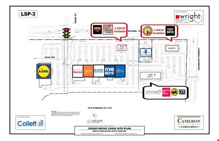 A look at Outparcel Space For Lease - Cedar Grove Commons - North Charleston, SC commercial space in Charleston