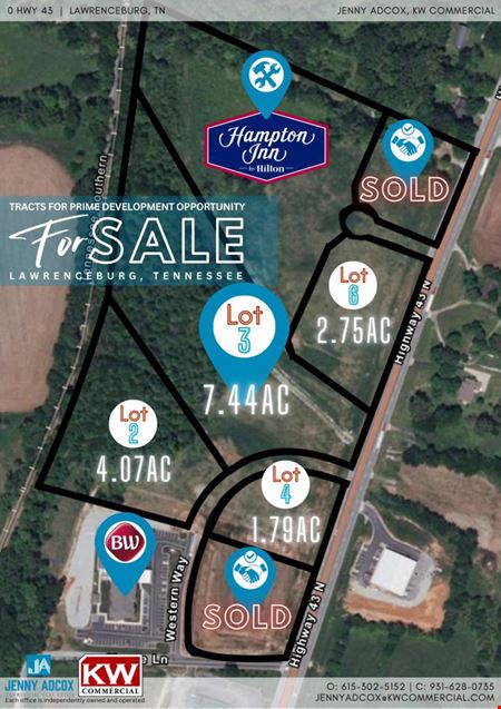 A look at 0 Hwy 43 Lawrenceburg, TN Parcel 3 commercial space in Lawrenceburg