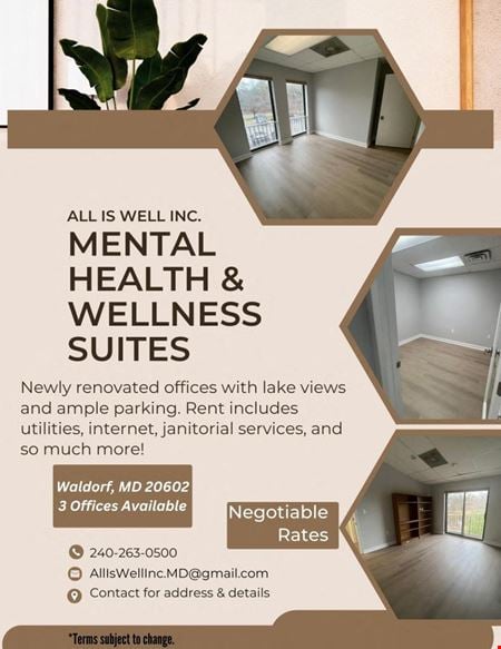 A look at Wellness Suites Office space for Rent in Waldorf