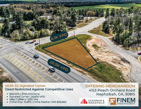 A look at ±0.56 AC Signaled Corner commercial space in Hephzibah
