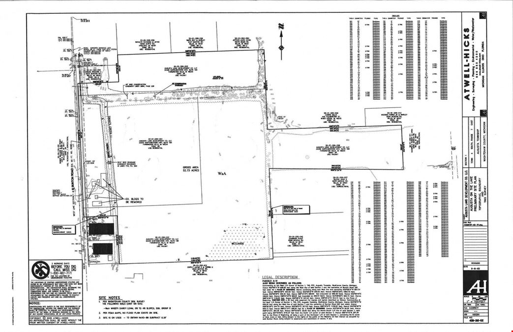 42 Acres of Land for Development - Augusta Twp - Sale