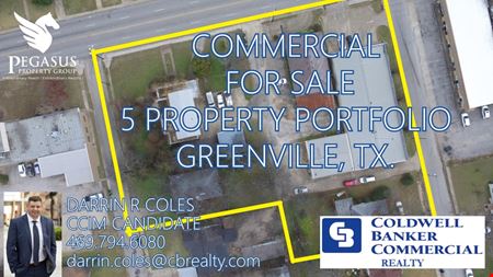 A look at Greenville, TX.  5 Property Portfolio commercial space in Greenville