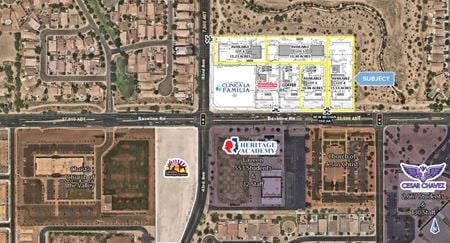 A look at Pads on Baseline Retail space for Rent in Phoenix
