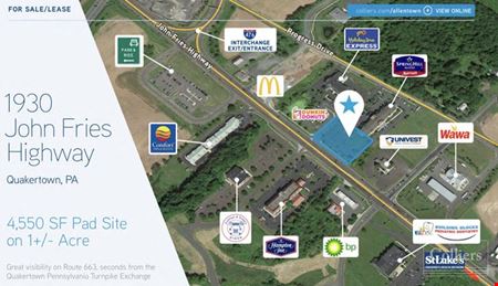 A look at For Sale/Lease - 4,550 SF Pad Site on 1+/- Acre commercial space in Quakertown