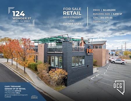 A look at 124 Wonder Street | Retail/Restaurant Space commercial space in Reno