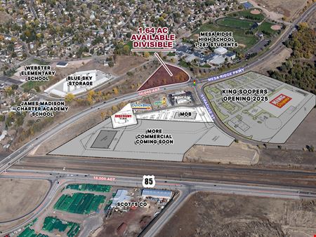 A look at Mesa Ridge Parkway and Syracuse Street - NWC Commercial space for Rent in Colorado Springs