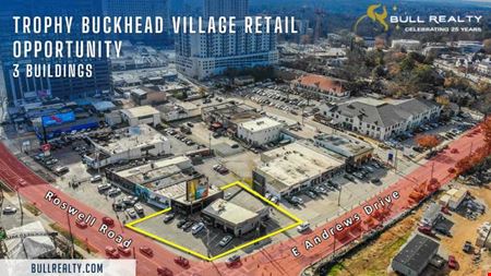 A look at Trophy Buckhead Village Retail Opportunity | 3 Buildings | Traffic Lit Corner | ± 0.3 Acres commercial space in Atlanta
