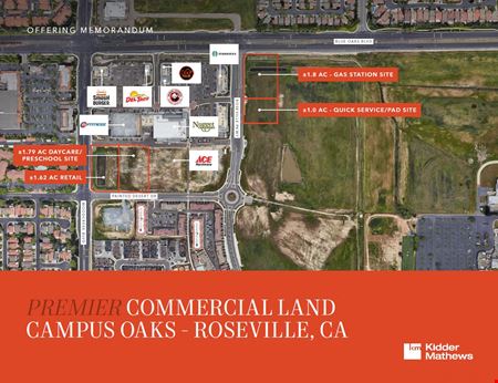 A look at Gas/Service Station Site - 1.8ac - SEC of Blue Oaks Blvd & Roseville Pkwy commercial space in Roseville