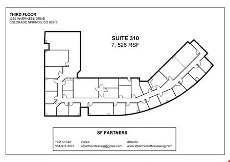 A look at 7526 SF Suite 310 Professional Office Spaces in Colorado Commercial space for Rent in Colorado Springs