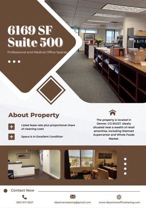 3,000 SF - 6,169 SF Suite 500 Professional and Medical Office Space