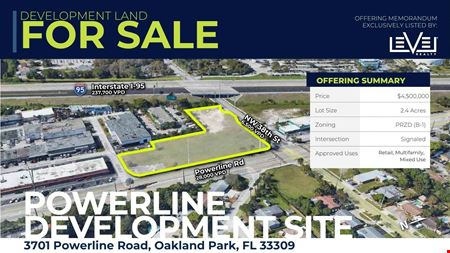 A look at Powerline Development Site Commercial space for Sale in Oakland Park